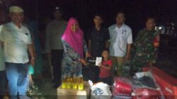 Rumah Seorang Nenek di Langkahan Ludes Terbakar, Dinas Sosial Aceh Utara Salurkan Bantuan