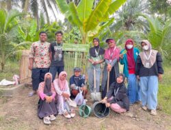 KPM UIN Sultanah Nahrasiyah Sulap Lahan Kosong Cot Iboih Jadi Kebun Toga